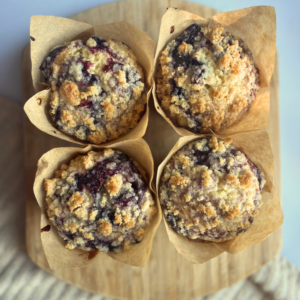 Blueberry Muffins (4 Count)