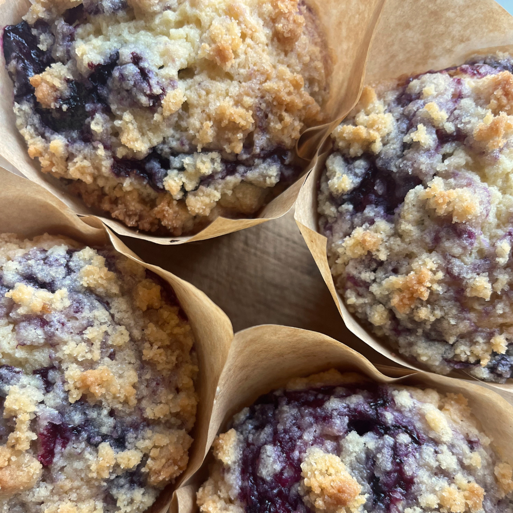 Blueberry Muffins (4 Count)