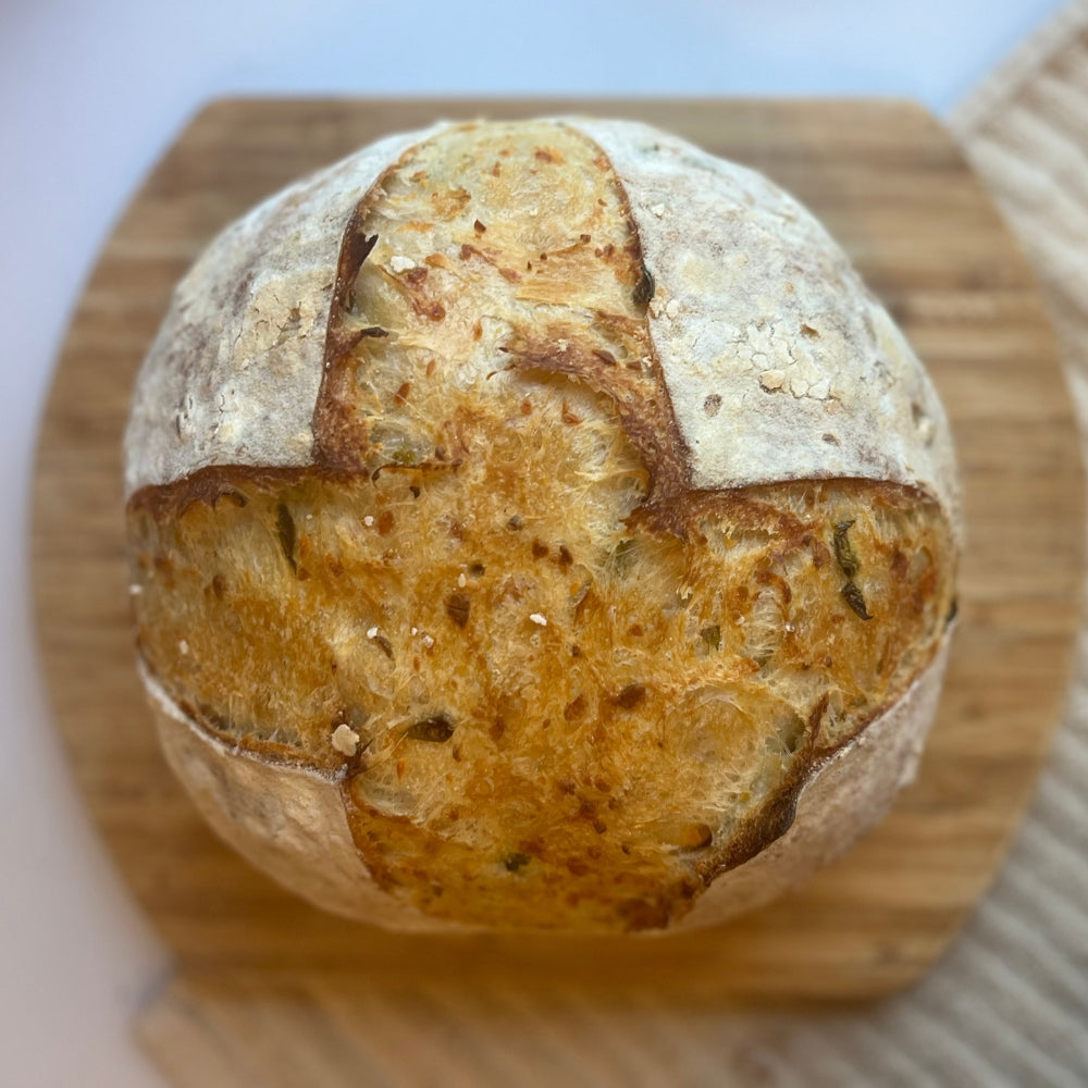 Jalapeño Cheddar Sourdough Loaf