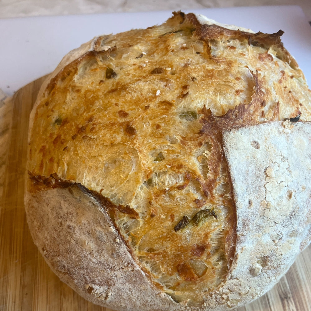 Jalapeño Cheddar Sourdough Loaf