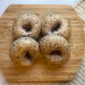 Blueberry Sourdough Discard Bagels