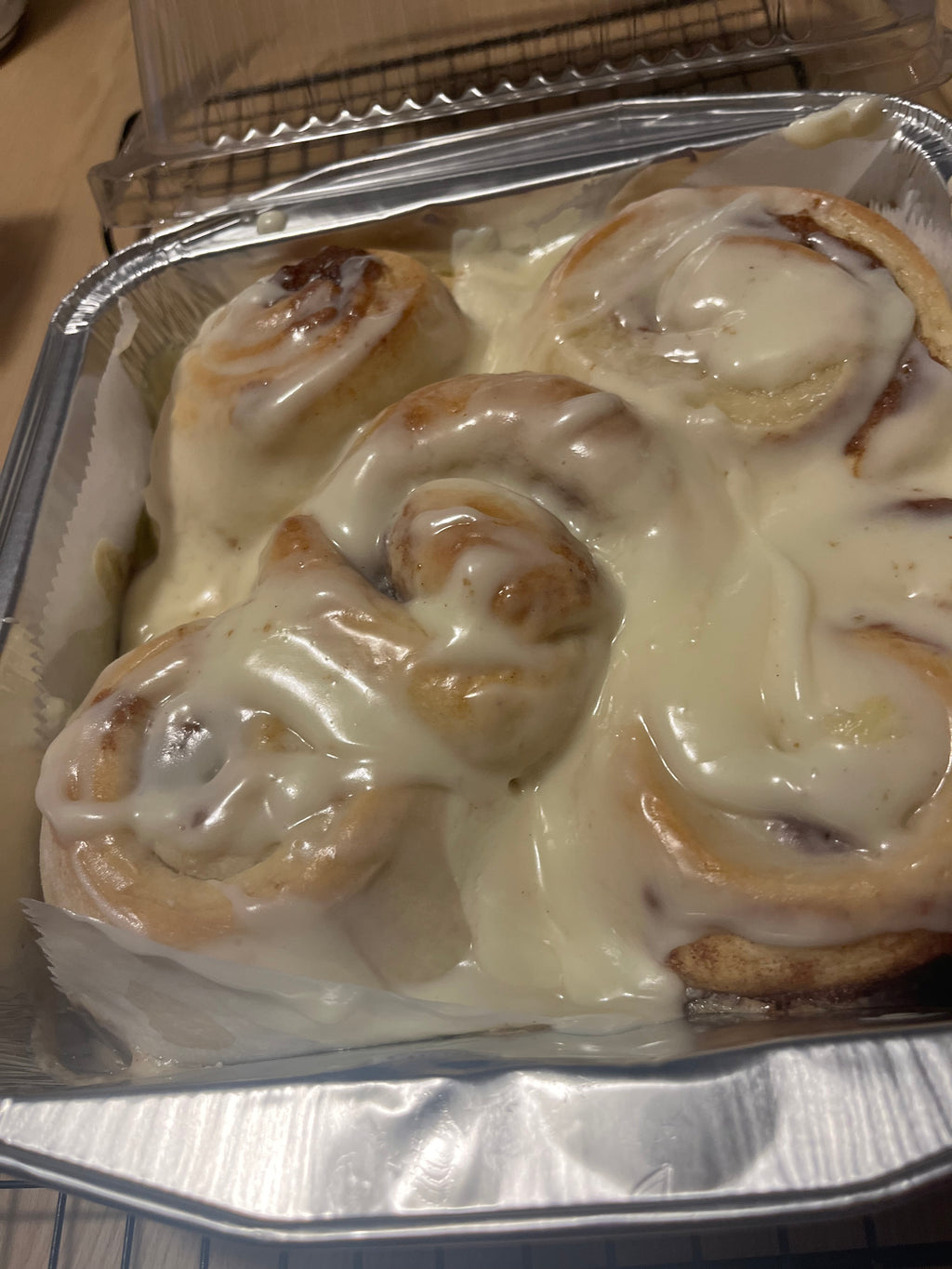 Jumbo Bakery Style Cinnamon Rolls with Cream Cheese Frosting