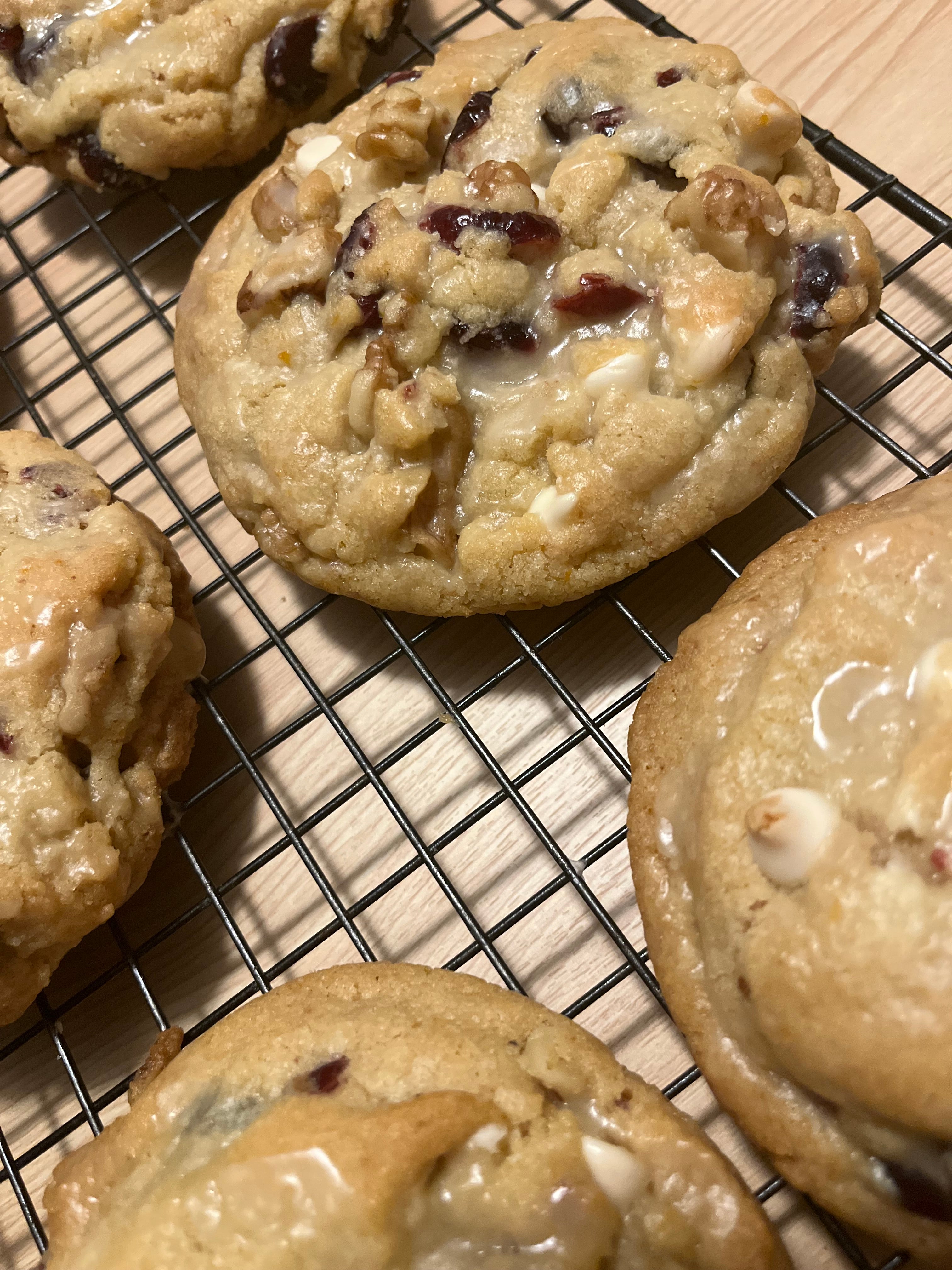 Cranberry Walnut White Chocolate with Orange Glaze