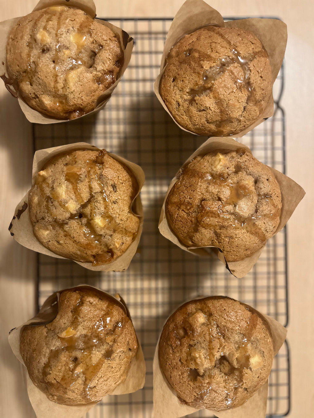 Apple Caramel Bakery Style Muffins (4 Count)