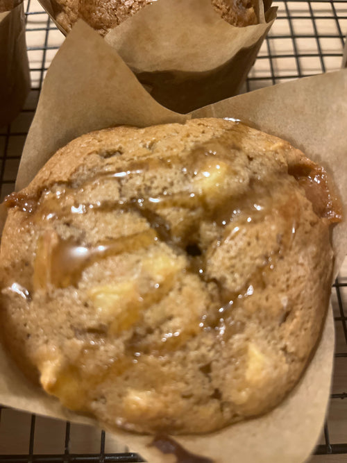 Apple Caramel Bakery Style Muffins (4 Count)