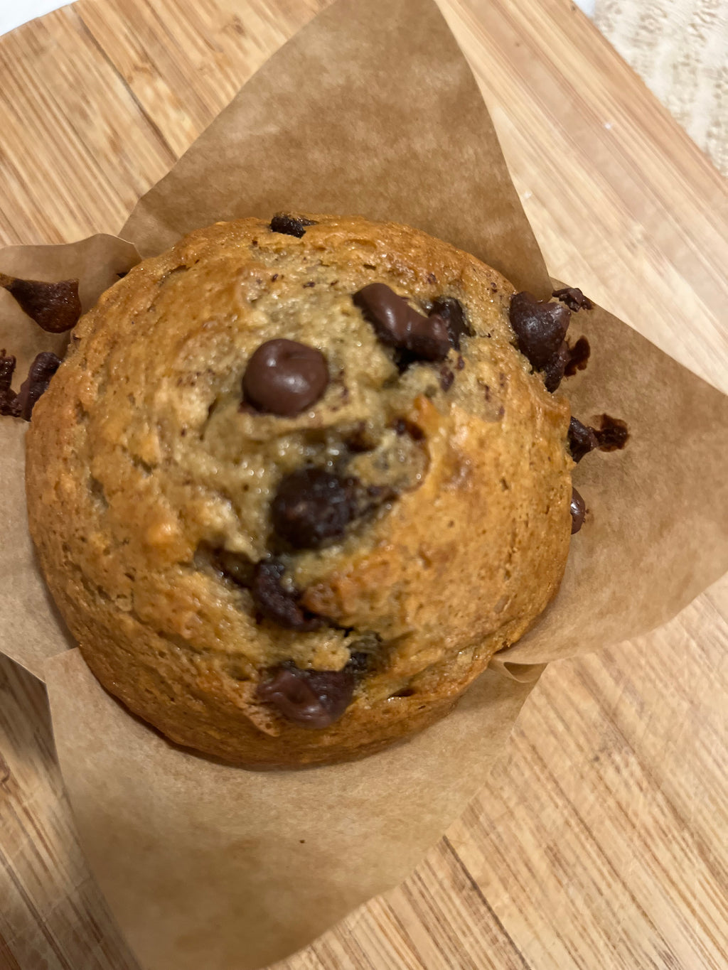 Banana Chocolate Chip Bakery Style Muffins (4 Count)