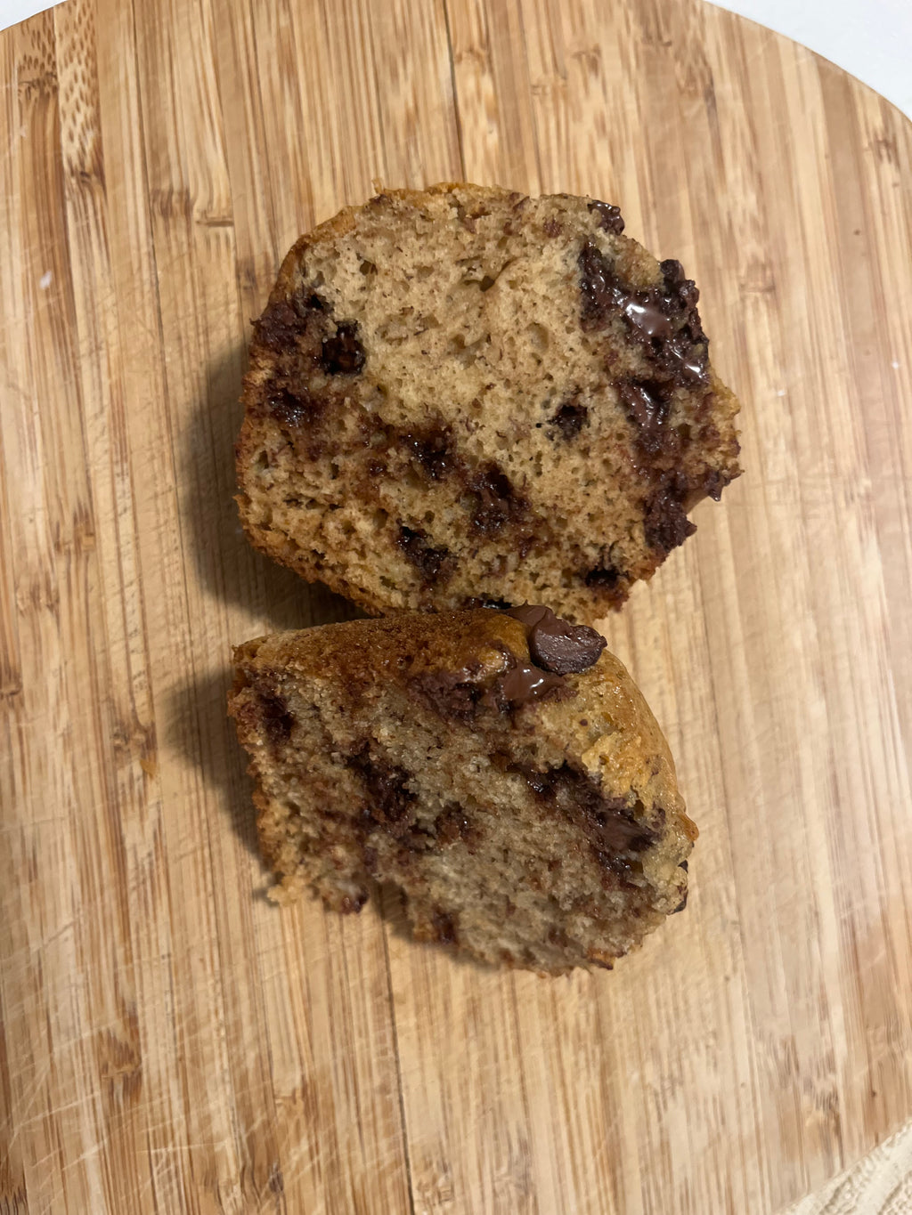 Banana Chocolate Chip Bakery Style Muffins (4 Count)