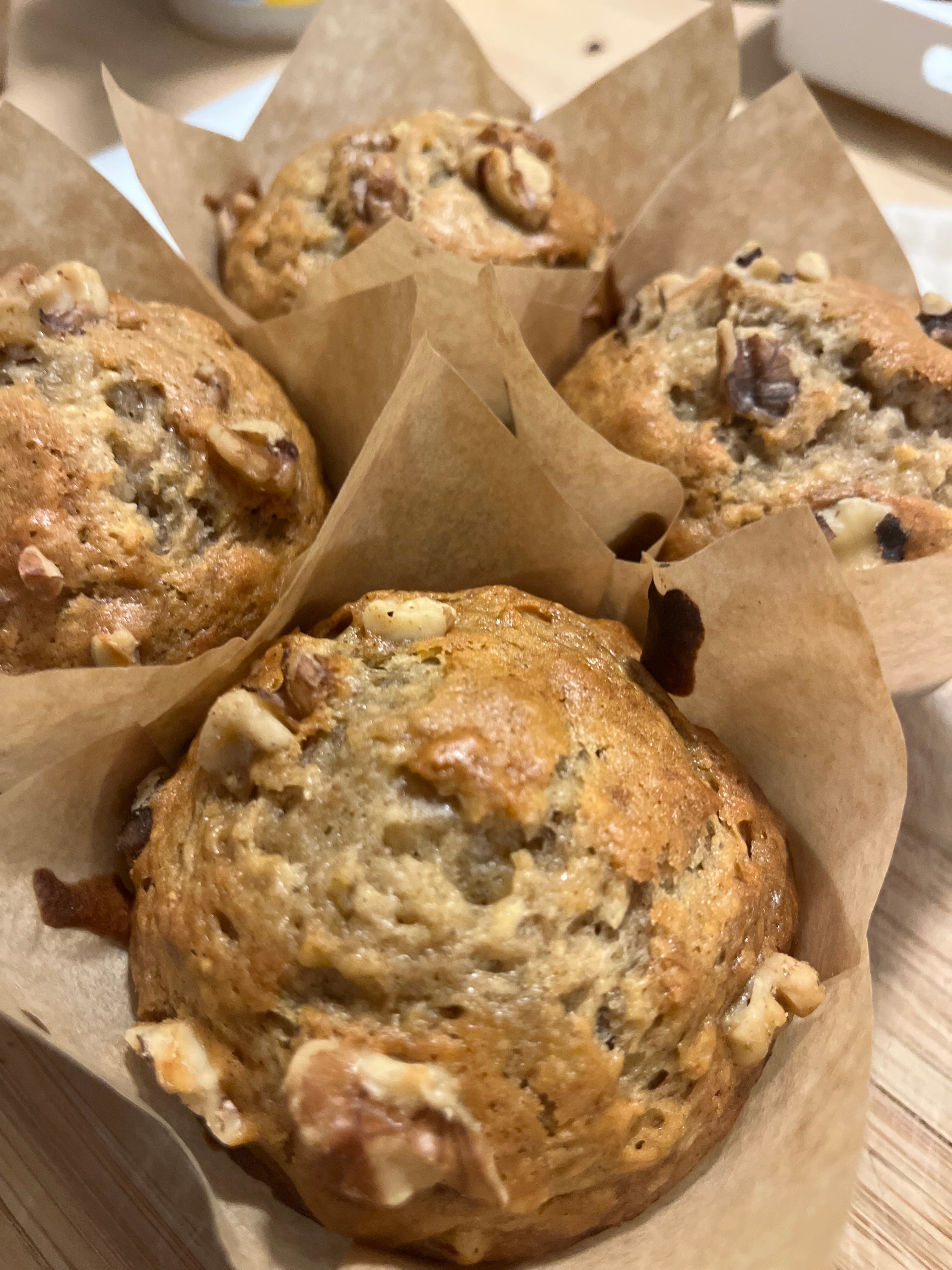 Banana Nut Bakery Style Muffins (4 Count)